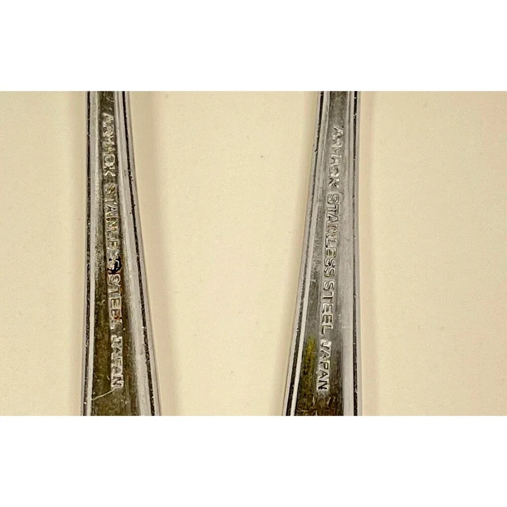 Vintage Armack  AMK9 Stainless Steel Flatware Set of 2-7